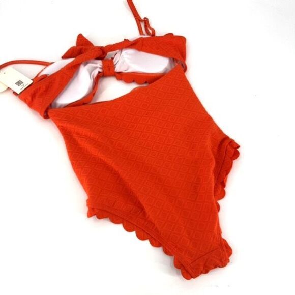 Orange Maternity Swim One Piece - Picture 7 of 13